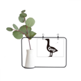 thumbnail image 1 of Goose Black And White Animal Metal Picture Frame Cerac Vase Decor, 1 of 3