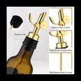 thumbnail image 3 of 6 Piezas De Vertedores De De Licor De Acero Inoxidable Con Peso, Dispensador AutomáTico De , Vertedor De Alcohol BalsáMico (Dorado), 3 of 7