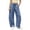 *Blue, variant on VBVC Women's High Waisted Barrel Pants with Pockets , Drawstring Wide Leg Lounge Trousers For Women, S-2XL