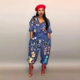 thumbnail image 3 of Women's Sexy Monogrammed Flared Leggings Jumpsuit Multiple Colors, 3 of 5