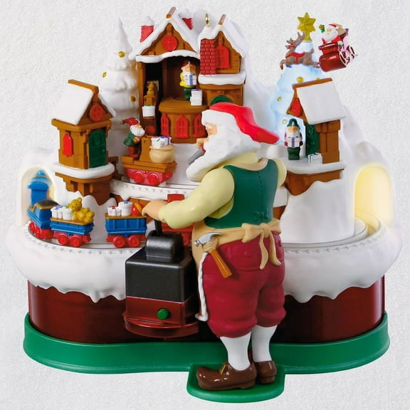 Hallmark Ornament 2018 Santa's Magic Train Ornament -Light Sound & Motion