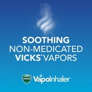 Vicks VapoInhaler, Soothing Non-Medicated Vapor Inhaler with Menthol Scent, 2 Count