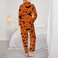 thumbnail image 5 of Disketp Pajamas Set Long Sleeve Sleepwear Womens Button Down Nightwear Pj Sets-Happy Halloween 6, 5 of 9
