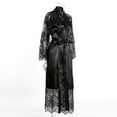 thumbnail image 5 of Felcia Women Kimono Long Robe Nightgown Sleepwear Bathrobe Plus Size S-3XL, 5 of 6