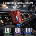 thumbnail image 3 of LWW Ambientador Inteligente para Auto, Difusor de Aroma Recargable con Clip de Ventilación, 3 Niveles de Intensidad, Incluye 3 Botellas de Fragancia de 10 mL, Rojo, 3 of 8