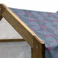 thumbnail image 4 of Abstract Pet House, Hand-drawn Waves Striped Petals and Leaves Pattern in Retro Style, Outdoor & Indoor Portable Dog Kennel with Pillow and Cover, 5 Sizes, Dark Blue Violet, by Ambesonne, 4 of 4