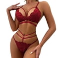 thumbnail image 1 of Gibobby Conjuntos de Lencería Mujeres Sexy Encaje Lencería Nueva Sexy Ropa interior sexy Trajes Lencería Ropa interior Ropa de dormir Pijamas(Rojo, L), 1 of 5