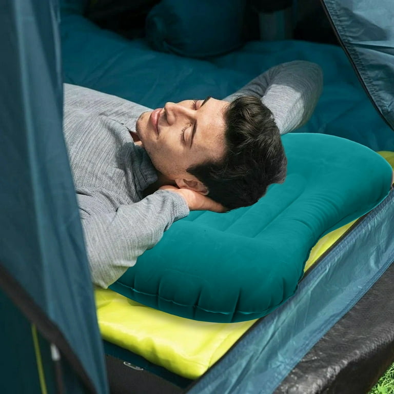 X BOARD Self Inflating Camping Pillow, Ergonomic Neck Lumbar