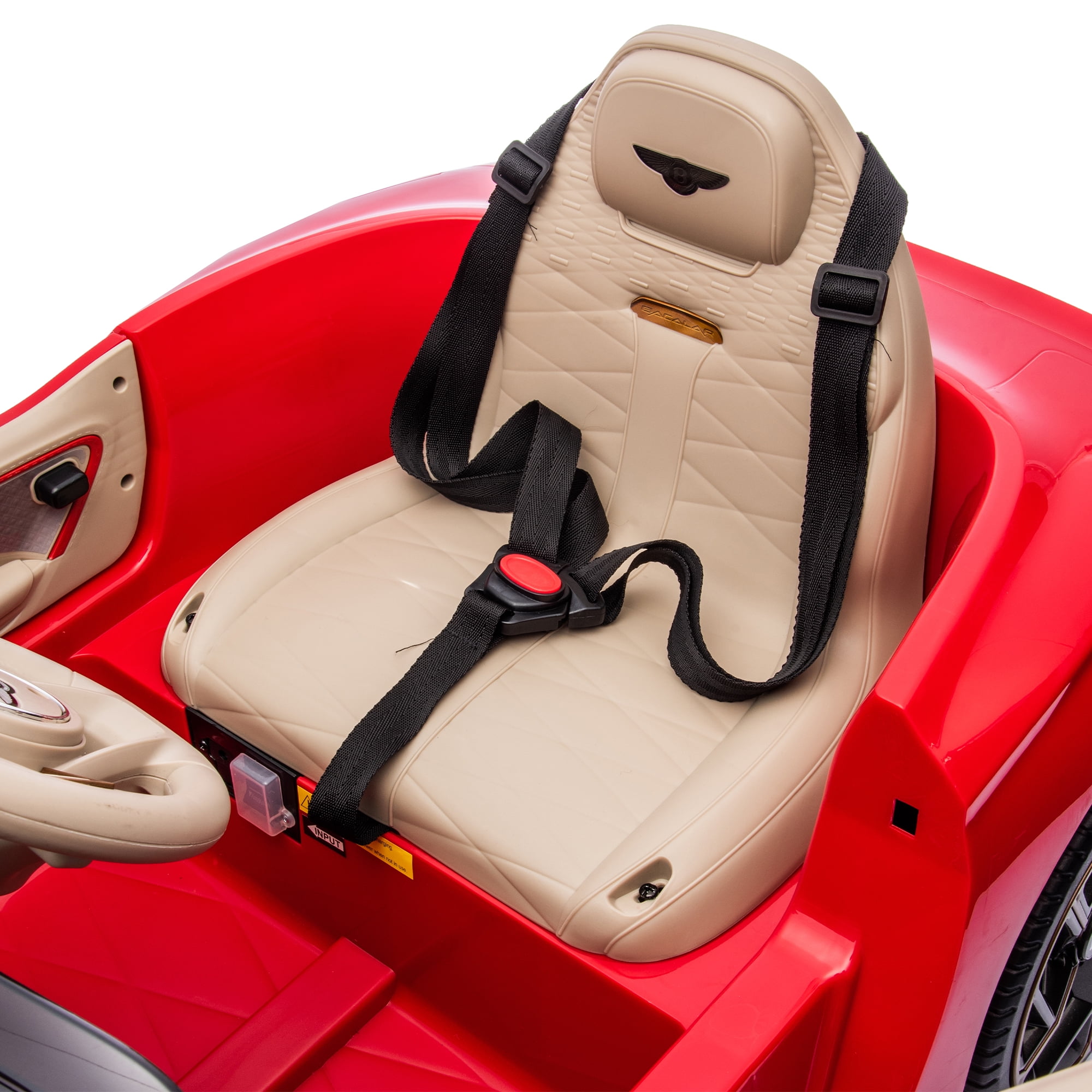 CIPACHO 12 V Licensed Bentley Mulsanne Kids Electric Ride On Cars 4 Wheels Battery Powered Sports Car Toy, Parents Control, Sound System, LED Headlights, Red CIPACHO 12 V Licensed Bentley Mulsanne Kids Electric Ride On Cars 4 Wheels Battery Powered Sports Car Toy, Parents Control, Sound System, LED Headlights, Red
