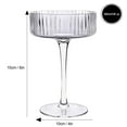 thumbnail image 2 of Ribbed Cocktail Coupe 290 ml, Set of 4, 2 of 3