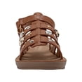 thumbnail image 6 of bebe Girl's Sandals – Strappy Flat Sandals and Studded Summer Shoes (Toddler/Little Kid/Big Kid), 6 of 11