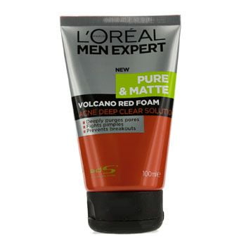 Men Expert Pure & Matte Volcano Red Foam (Tube) 3.4oz