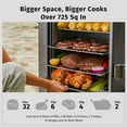 thumbnail image 7 of EAST OAK 725 Sq inches Portable Electric Smoker Digital Control with Leg Kit Night Blue, 7 of 7