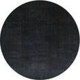thumbnail image 1 of Ahgly Company Machine Washable Indoor Round Contemporary Gunmetal Green Area Rugs, 4' Round, 1 of 7