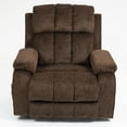 thumbnail image 5 of LEGAHOME Oversized Lift Recliner Chair with Heat & Massage, Fabric Lay Flat Recliner with Extended Footrest, Side Pockets, Cup Holders, USB Charging, Electric Power Sofa for Adults Seniors, Chocolate, 5 of 11