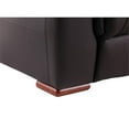 thumbnail image 5 of Titan Furnishings Modern Faux Leather Upholstered Loveseat in Brown, 5 of 8