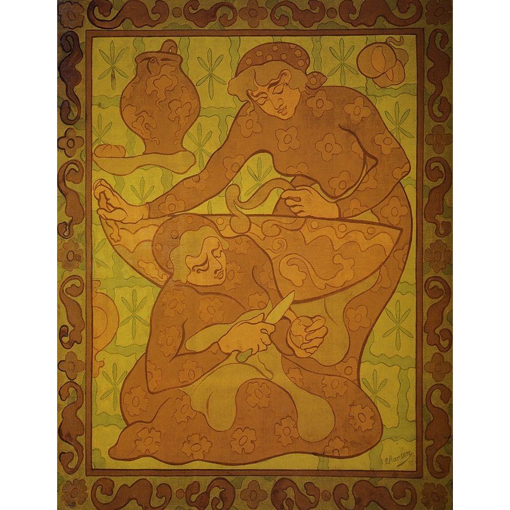 Ranson, Paul 12x14 Black Modern Framed Museum Art Print Titled - Les Servantes