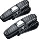 thumbnail image 1 of 2 Pack Glasses Holders for Car Sun Visor, Sunglasses Eyeglasses Mount with Ticket Card Clip - Silver/Black, 1 of 5