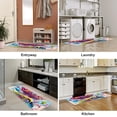 thumbnail image 6 of Graffiti Runner Rugs: Rectangular 15.7"x59" Washable Absorbent Rubber Mat Kitchen Mat, 6 of 6