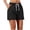 Black, variant on hoksml Women's Casual Athletic Shorts, Elastic Drawstring Waist Running Shorts with Side Pockets, Quick Dry Workout Shorts for Gym Beach