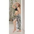 thumbnail image 4 of HAPPY BAY Women's Bikini Wraps Sarong Cover up Wrap Skirt Bathing suit Swimwear Swimsuit Beach Coverup for Women One Size Geometric, Black, 4 of 4