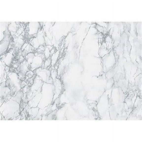 17 x 78 in. Decorative Self Adhesive Film, Marble Grey