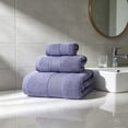 thumbnail image 4 of Juego de toallas de algodón extragrande de 3 piezas con toalla facial, de manos y de baño, multicolor, suave, altamente absorbente, de secado rápido, ligero y portátil., 4 of 6