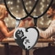 thumbnail image 4 of 2 unids/set de collares de pareja de costura de moda de acero inoxidable mejores amigos para siempre collares con colgante de gato regalo para mujeres y hombres, 4 of 5