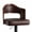 Brown, variant on Daluvenix Swivel Bar Stools Set of 4, Wooden Kitchen Bar Chairs with Back, PU Leather Counter Height Barstools for Kitchen Island, Black