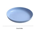 thumbnail image 3 of Dinner Plates with Deep Rim for Serving Salad and Pasta, Microwave and Dishwasher Safe Reusable Plates, 3 of 6