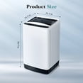 thumbnail image 3 of SUMMIT LIVING Compact Washing Machine, LED Display 10 Wash Programs 6 Water Levels 3 Water Temperatures, 1 Cu.ft Top-Load Compact Washer Machine for Apartment, Dorm, 3 of 9