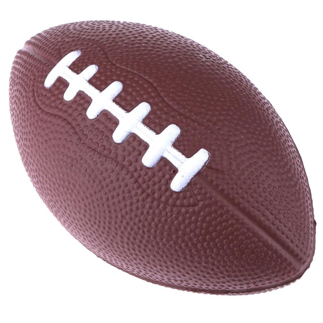 Lutabuo Mini American Football for Kids Adults PU Foam Rugby Toy Brown Party Games Props