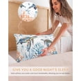 thumbnail image 5 of Coastal Turtle Satin Pillowcase for Hair and Skin with Zipper, Soft Breathable Cooling Silk Pillow Cases, Blue Ocean Coral Starfish Seagrass Throw Pillow Covers Standard Size 20"x26" Set of 2, 5 of 6