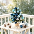 thumbnail image 4 of 49 Pcs Mini Christmas Ornaments for Mini Tree - 1.18" Shatterproof Small Hanging Balls Set for Xmas Holiday Table Wreath Decor (A), 4 of 9