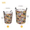 thumbnail image 3 of Sikiie Cute Cat Print Round Dirty Clothes Basket, Waterproof Standing Foldable Storage Basket, for Laundry Room, Bedroom, Bathroom Storage-Medium, 3 of 6