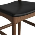 thumbnail image 7 of Pemberly Row Danish Design Vegan Leather Bar Height Stool in Walnut, 7 of 7