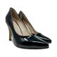 thumbnail image 1 of Zapatilla Dasalo Charol Negro Con Tacón De Aguja Para Mujer, 1 of 4