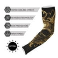 thumbnail image 5 of ALAZA Gold Skull UV Sun Protection Arm Sleeves UPF 50+ Compression Cooling Sleeve 1 Pair, 5 of 7