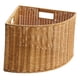 thumbnail image 4 of Cesta de almacenamiento de esquina con espacio estrecho, caja de almacenamiento triangular versátil tejida para regalos Mango lateral, 4 of 8