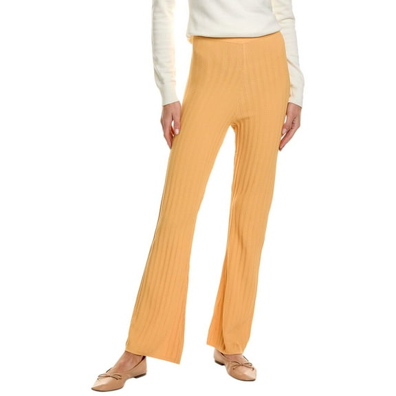 Sandro womens  Rib Pant, 36, Orange