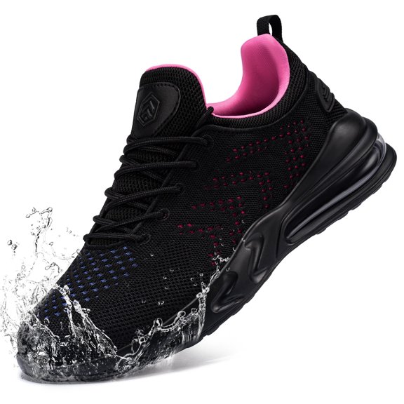 Larnmern Women's Non Slip Work Shoes Chef Restaurant Waterproof walking Sneakers Slip Resistant Breathable Shoes Starry Purple 8