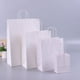 thumbnail image 4 of Bolsas de regalo de papel Kraft con asas, 10/20/30/50 unidades, para compras, manualidades, color marrón y blanco, para fiestas, suministros navideños, 4 of 5