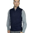 thumbnail image 3 of Blue Ocean Mens Half Zip Sweater Vest (sv-277), 3 of 6