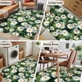 thumbnail image 5 of 2.7'x5' Area Rugs, Spring Daisy Indoor Outdoor Area Rug for Living Room Bedroom, Country Flowers Green Leaves Rustic Botanical Washable Bathroom Rugs Kitchen Floor Carpet Mats Home Decor Aesthetic, 5 of 8
