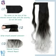 thumbnail image 5 of Dulchany Curly Ponytail Extension 18 Inch Heat Resistant Synthetic Natural Wavy Hairpiece Wrap Around Pony Tail Hair Extensions, 5 of 6