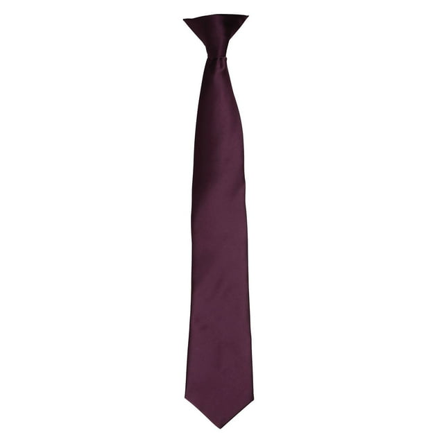 Premier Couleurs Cravate à Pince en Satin pour Hommes