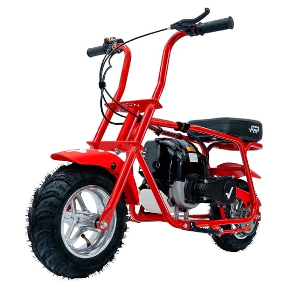 FRP 40cc Mini Bike Gas Powered 4-Stroke Off Road Dirt Bike for Teens, Youth Pocket Bike with Pull Start & Disc Brake, 18 MPH Max Speed (Red)