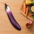 thumbnail image 6 of Artificial Vegetable Simulation Eggplant PU Material Realistic Display for Living Room Kitchen Holiday Decor, 6 of 9