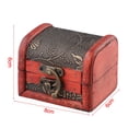 thumbnail image 5 of linyes Wooden Treasure Chest Jewelry Box Vintage storage wooden box Trinket gift box, 5 of 10