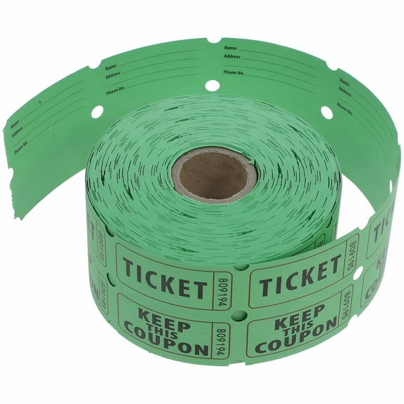 CCOCC 500pcs Double Roll Raffle Tickets For Events For Parties Fundraisers And Class Rewards For Concerts And Festivals Holiday